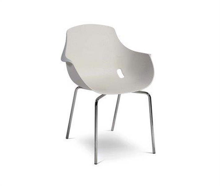 כיסא אורח Gon - בגוון לבן